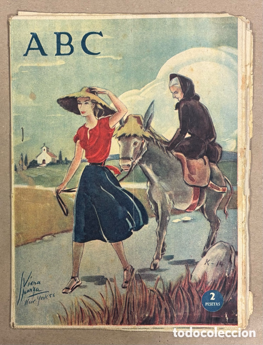Coleccionismo de revistas y peri&oacute;dicos: ABC (7 JULIO 1956) LUANCO, PARQUE NACIONAL PICOS DE EUROPA, VALLE INCL&Aacute;N,&hellip;