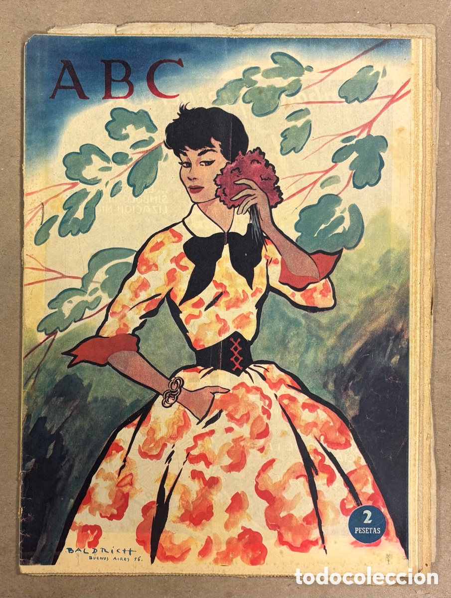 Coleccionismo de revistas y peri&oacute;dicos: ABC (23 JUNIO 1956) PARQUES NACIONALES ESPA&Ntilde;OLES, ALMER&Iacute;A, SAN PEDRO MANRIQUE, MEDALLA ORO BERNABEU