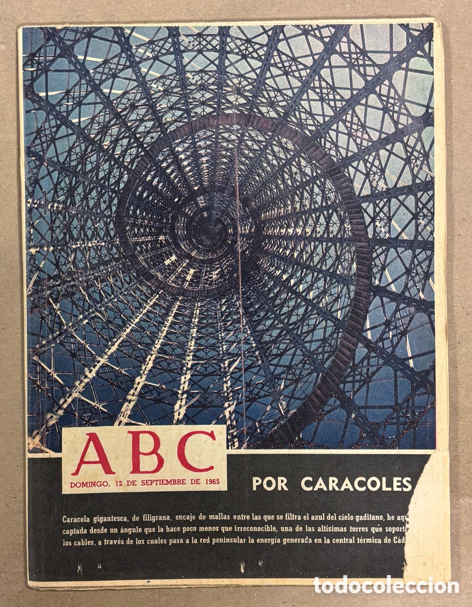 Coleccionismo de revistas y peri&oacute;dicos: ABC (12 SEPTIEMBRE 1965) CARACOLA C&Aacute;DIZ, ATL&Eacute;TICO MADRID - ELCHE, FERIA DE ALBACETE, PLAYAS VIZCA&Iacute;NA
