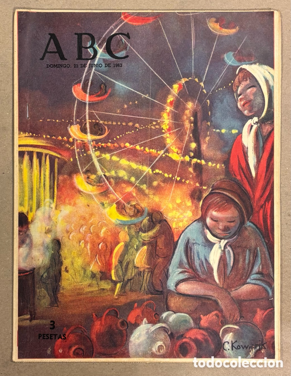 Coleccionismo de revistas y peri&oacute;dicos: ABC (23 JUNIO 1963) ENTREVISTA A PEDRO CHICOTE, CAFETER&Iacute;A NEBRASKA MADRID, LAS XANAS Y LA NOCHE SAN