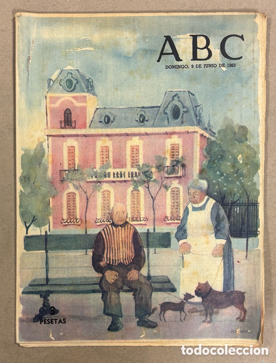 Coleccionismo de revistas y peri&oacute;dicos: ABC (9 JUNIO 1963) CANGAS DEL SELLA, ENTREVISTA MARY SAMTPERE, GRAN PREMIO MADRID - BENIDORM - MADRI