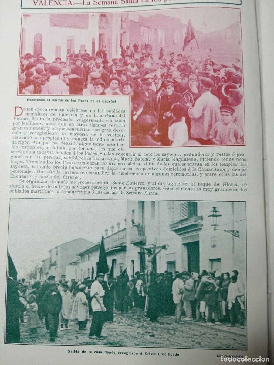 Coleccionismo de revistas y peri&oacute;dicos: REVISTA A&Ntilde;O 1909 SEMANA SANTA EN EL CABA&Ntilde;AL VALENCIA ALBALAT DELS SORELLS CHAPI JOSE UBEDA MONTEL