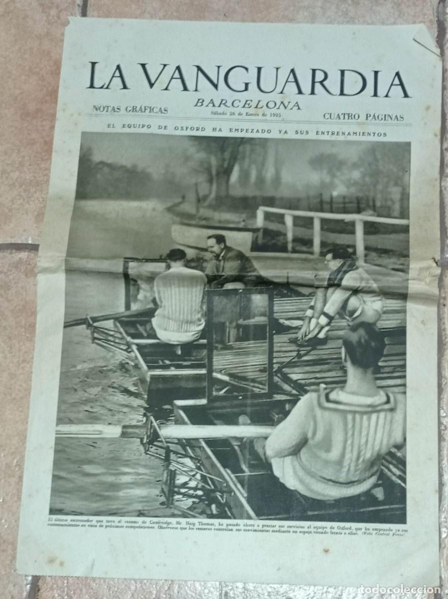 Coleccionismo de revistas y peri&oacute;dicos: LA VANGUARDIA BARCELONA 26 ENERO 1935 OXFORD, ROMA, ENCUENTRO FRANCIA -ESPA&Ntilde;A, AJEDREZ