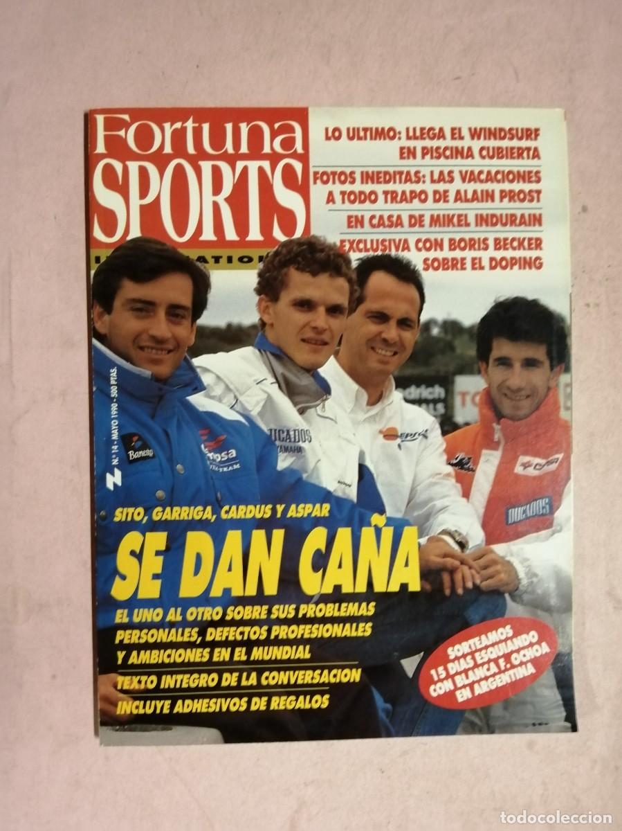 Coleccionismo de revistas y peri&oacute;dicos: REVISTA FORTUNA SPORTS (NUMERO 14) SITO, GARRIGA, CARDUS, ASPAR SE DAN CA&Ntilde;A