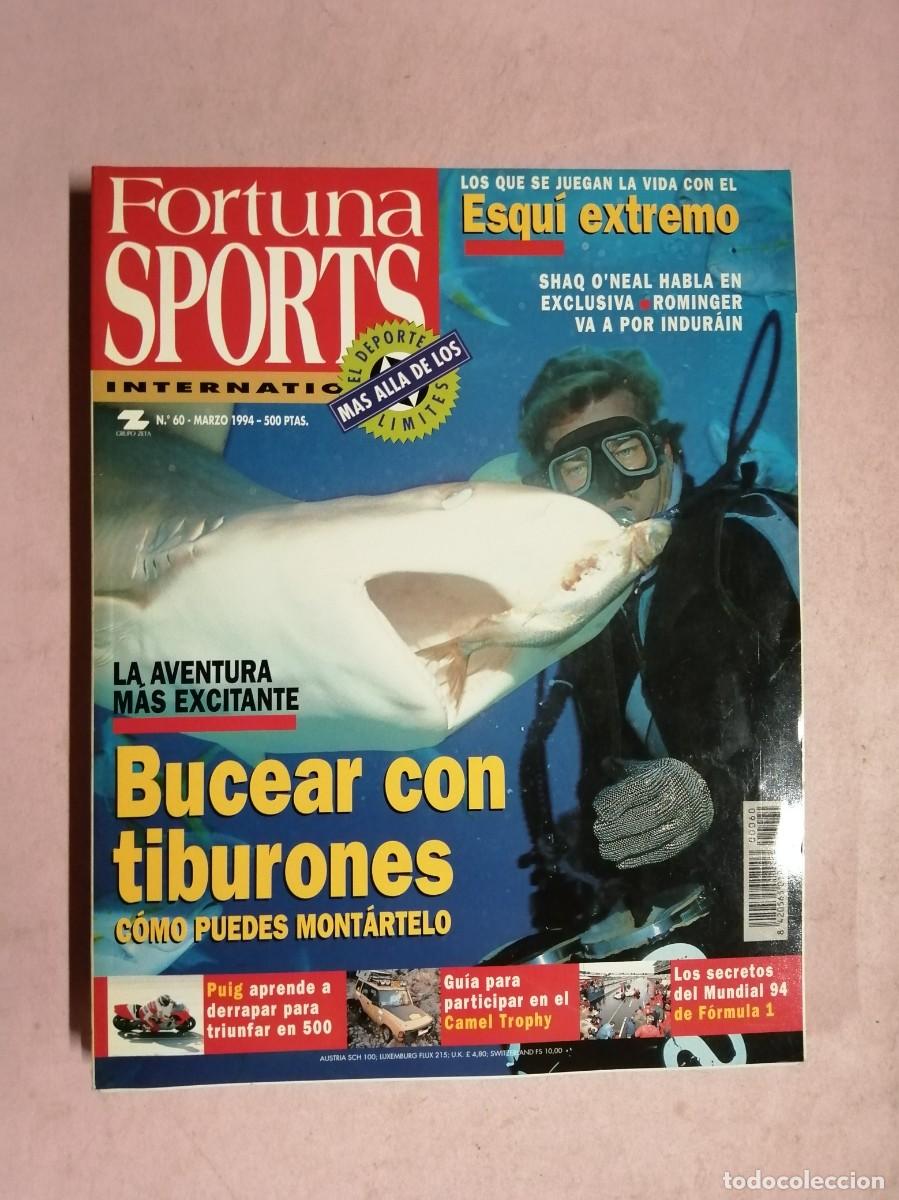 Coleccionismo de revistas y peri&oacute;dicos: REVISTA FORTUNA SPORTS (NUMERO 60) BUCEAR CON TIBURONES - ESQUI EXTREMO -...