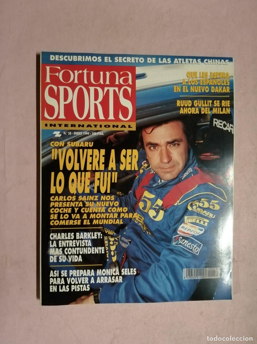Coleccionismo de revistas y peri&oacute;dicos: REVISTA FORTUNA SPORTS (NUMERO 58) CARLOS SAINZ - RUUD GULLIT - CHARLES BARKLEY -...