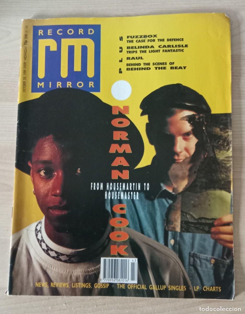 Coleccionismo de revistas y peri&oacute;dicos: revista RECORD RM MIRROR, october 28, 1989.. norman cook