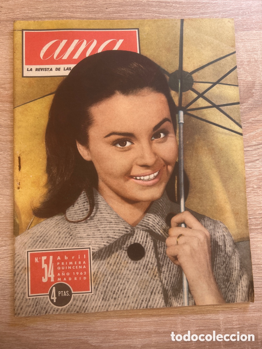 Coleccionismo de revistas y peri&oacute;dicos: Revista ama n&uacute;m 54 a&ntilde;o 1962 rocio durcal
