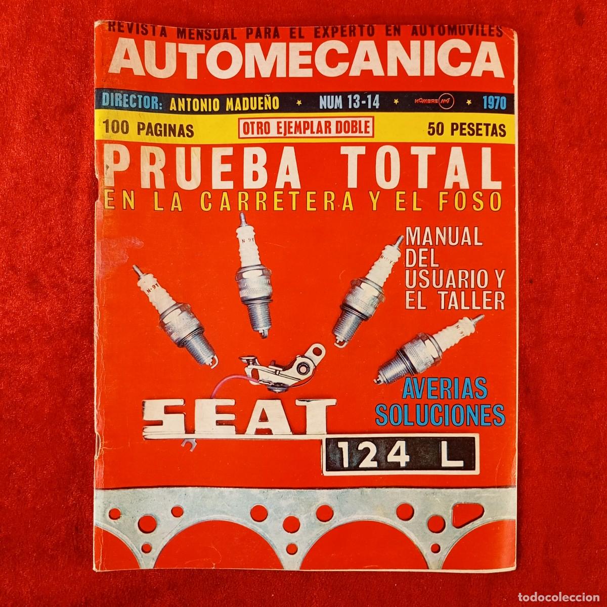 Coleccionismo de revistas y peri&oacute;dicos: AUTOMECANICA - REVISTA MENSUAL PARA EL EXPERTO EN AUTOMOVILES - N&ordm; 13-14 - 1970 - RARA / 621