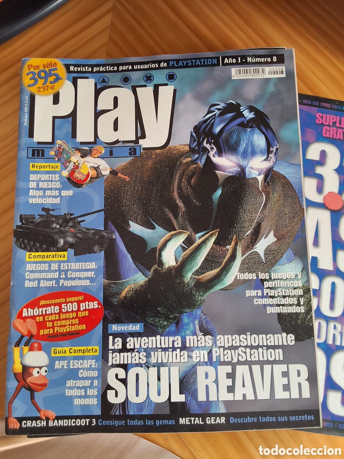 Coleccionismo de revistas y peri&oacute;dicos: Play mania revista consolas n&uacute;mero 8 a&ntilde;o 1999/9 incluye gu&iacute;a suplemento