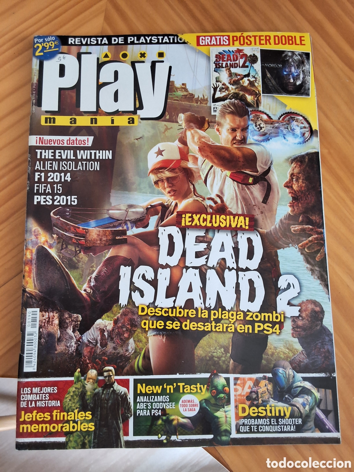 Coleccionismo de revistas y peri&oacute;dicos: Play mania revista consolas n&uacute;mero 190 a&ntilde;o 2014/11 incluye p&oacute;ster
