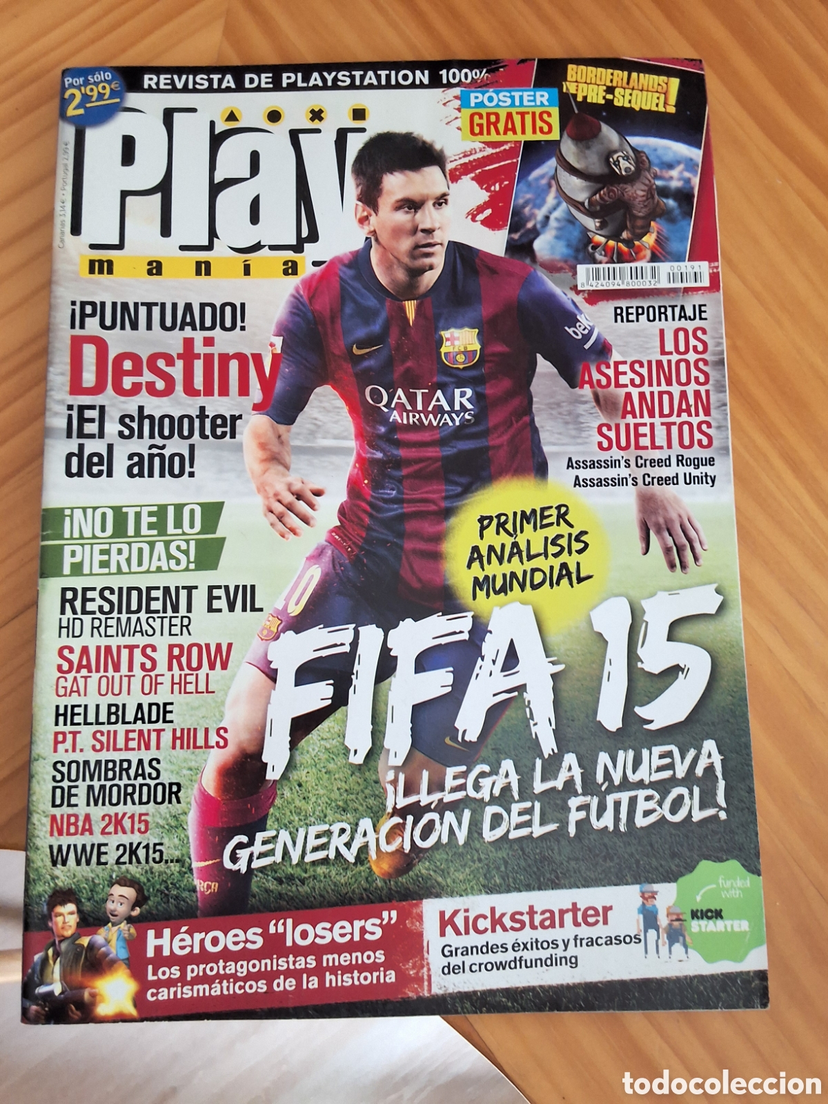 Coleccionismo de revistas y peri&oacute;dicos: Play mania revista consolas n&uacute;mero 191 a&ntilde;o 2014/12 incluye p&oacute;ster