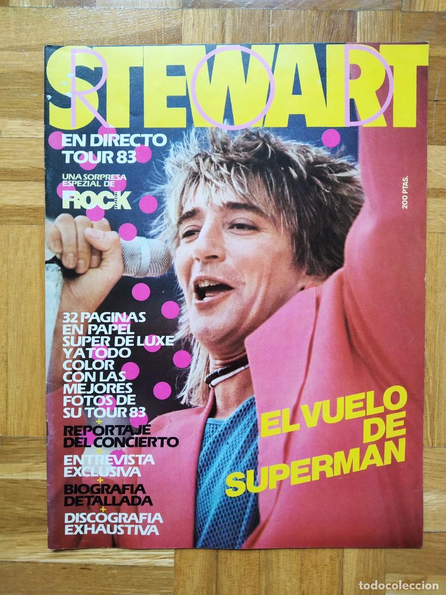 Collection Magazines and Newspapers: REVISTA ROD STEWART EN DIRECTO TOUR 83 TODA LA REVISTA DEDICADA A ROD STEWART VER FOTOS