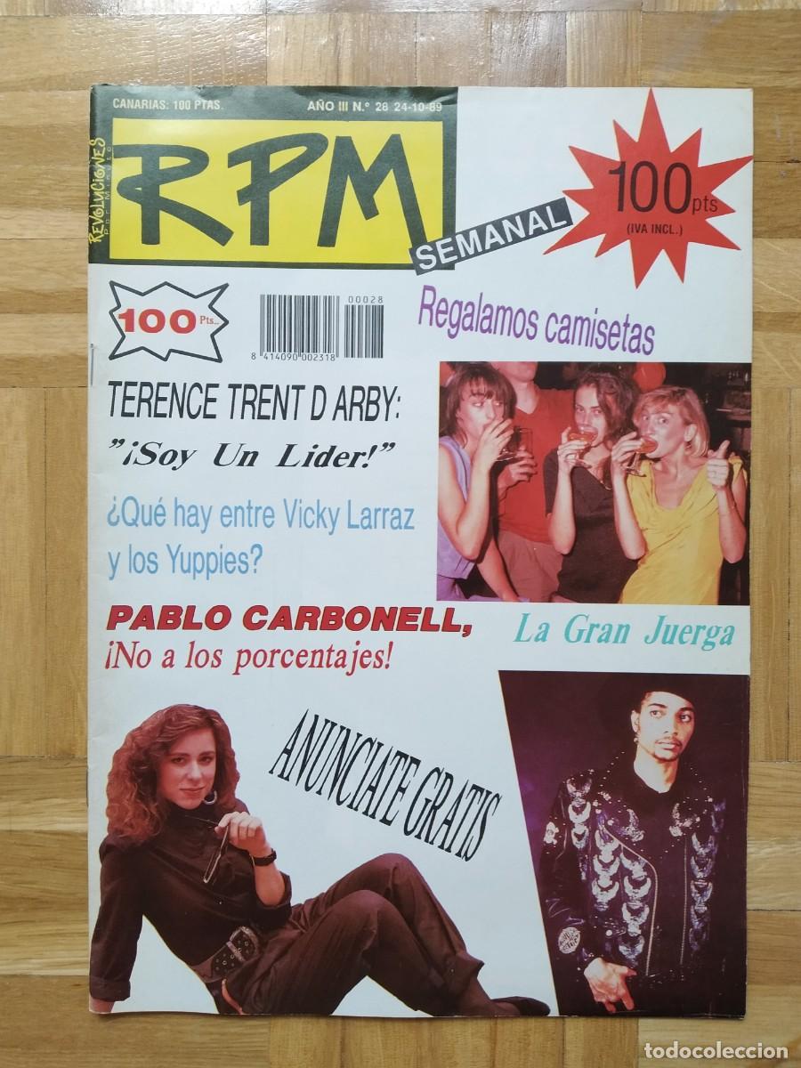 Sammeln von Zeitschriften und Zeitungen: REVISTA RPM 28 VICKY LARRAZ LOS JACKSONS LOQUILLO Y LOS TROGLODITAS TERENCE TRENT HOMBRES G RAMONCIN