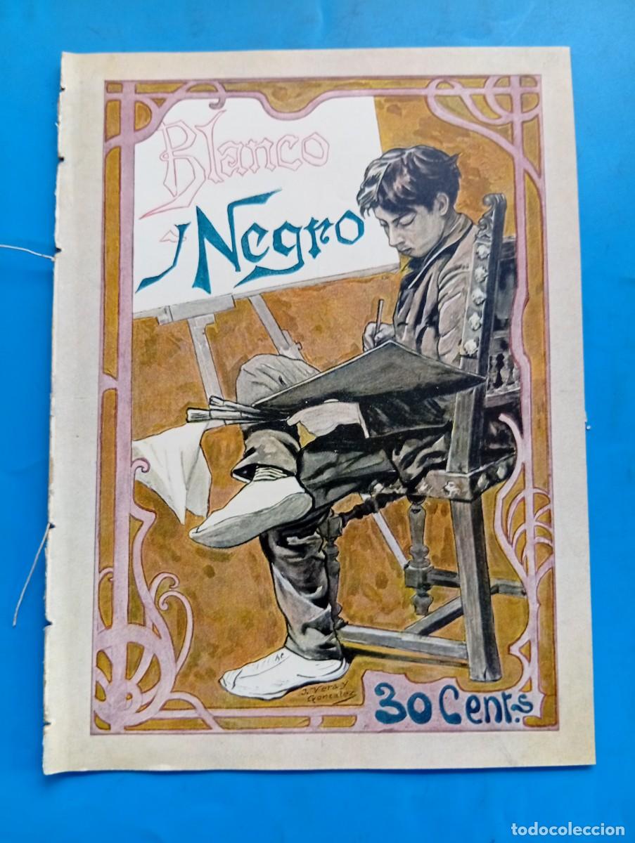Coleccionismo de revistas y peri&oacute;dicos: BLANCO Y NEGRO. N&ordm; 573. A&Ntilde;O 1902. CONCURSO DE CARTELES PARA LAS FIESTAS DE MAYO. CATALINA DE... LEER