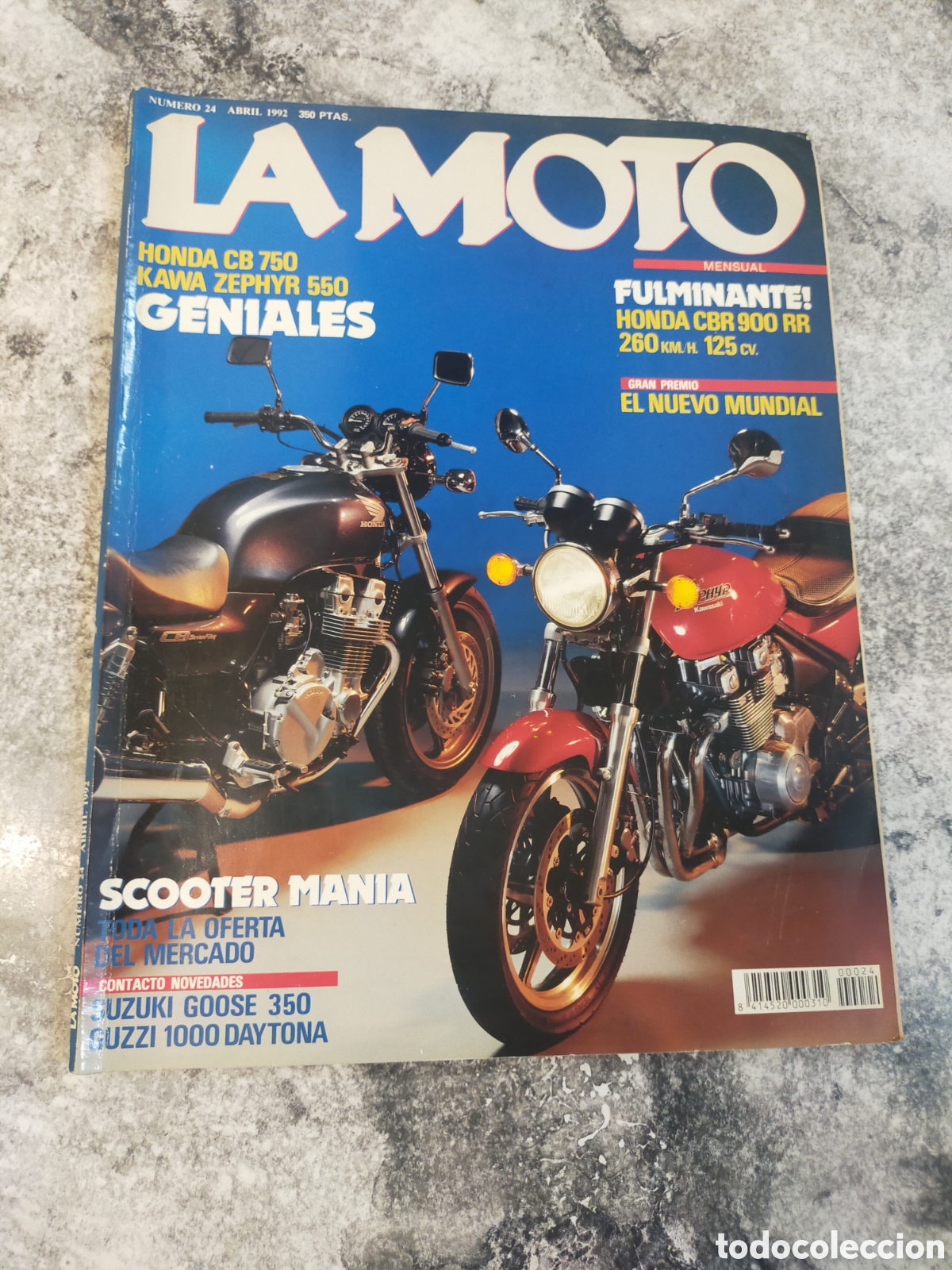 Collezionismo di Riviste e Giornali: Revista La Moto, n&uacute;m.24, abril 1992