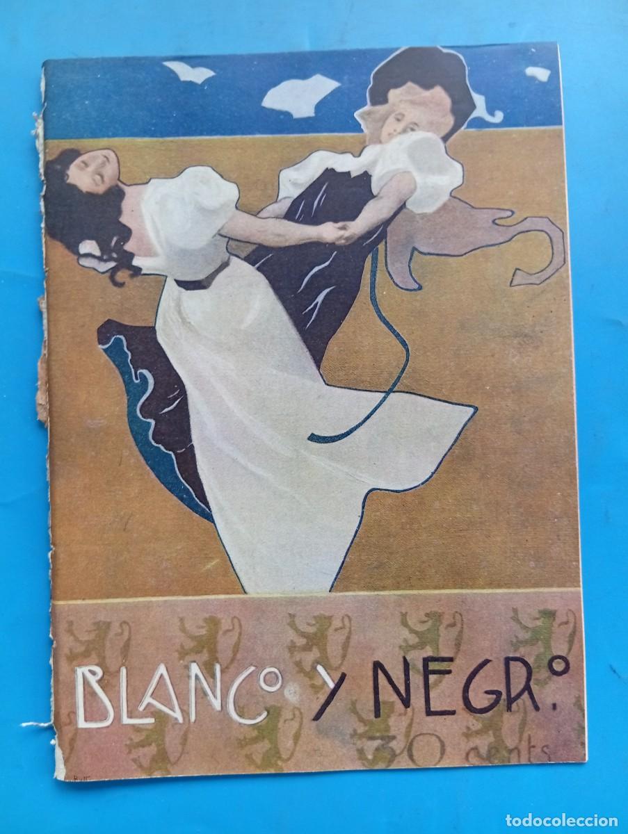 Coleccionismo de revistas y peri&oacute;dicos: BLANCO Y NEGRO. N&ordm; 607. A&Ntilde;O 1902. NUESTRO CONCURSO DE NAVIDAD. D. TOM&Aacute;S BRET&Oacute;N. EL MIEDO DEL... LEER