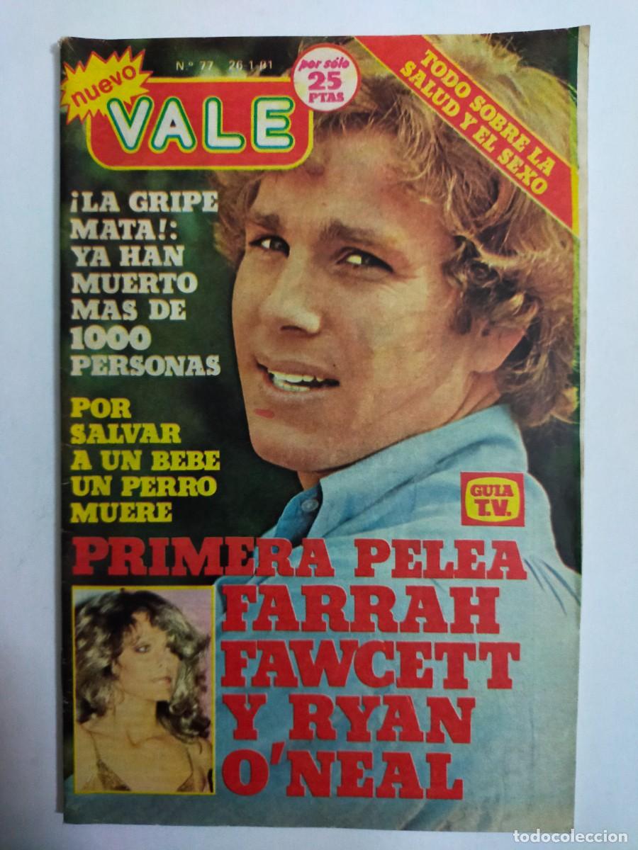 Collection Magazines and Newspapers: REVISTA NUEVO VALE N&ordm; 77 (26-01-1981) - FARRAH FAWCETT Y RYAN O&acute;NEAL