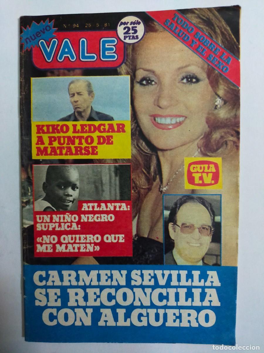 Coleccionismo de revistas y peri&oacute;dicos: REVISTA NUEVO VALE N&ordm; 94 (25-05-1981) - CARMEN SEVILLA - ALGUERO - KIKO LEDGAR