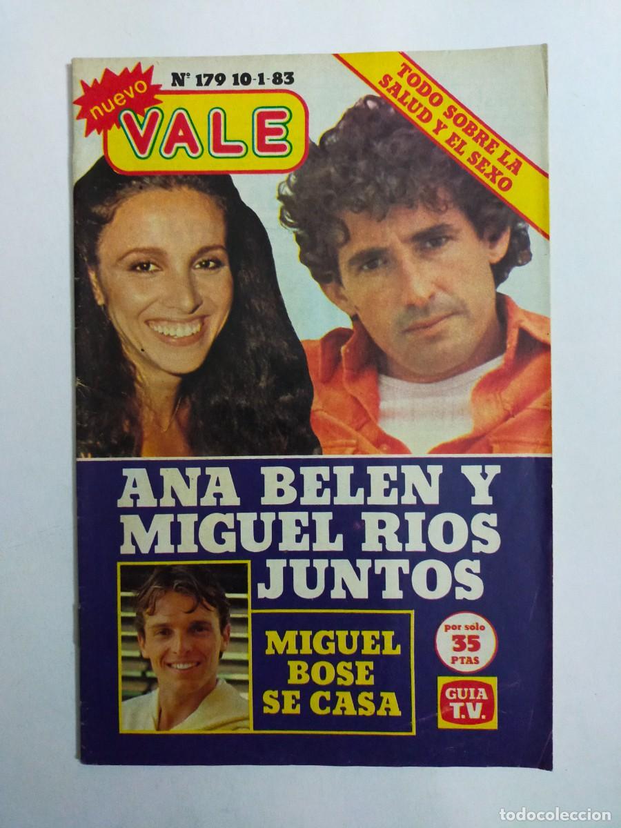 Coleccionismo de revistas y peri&oacute;dicos: REVISTA NUEVO VALE N&ordm; 179 (10-01-1983) - ANA BELEN Y MIGUEL RIOS - POSTER BRUCE BOXLEITNER