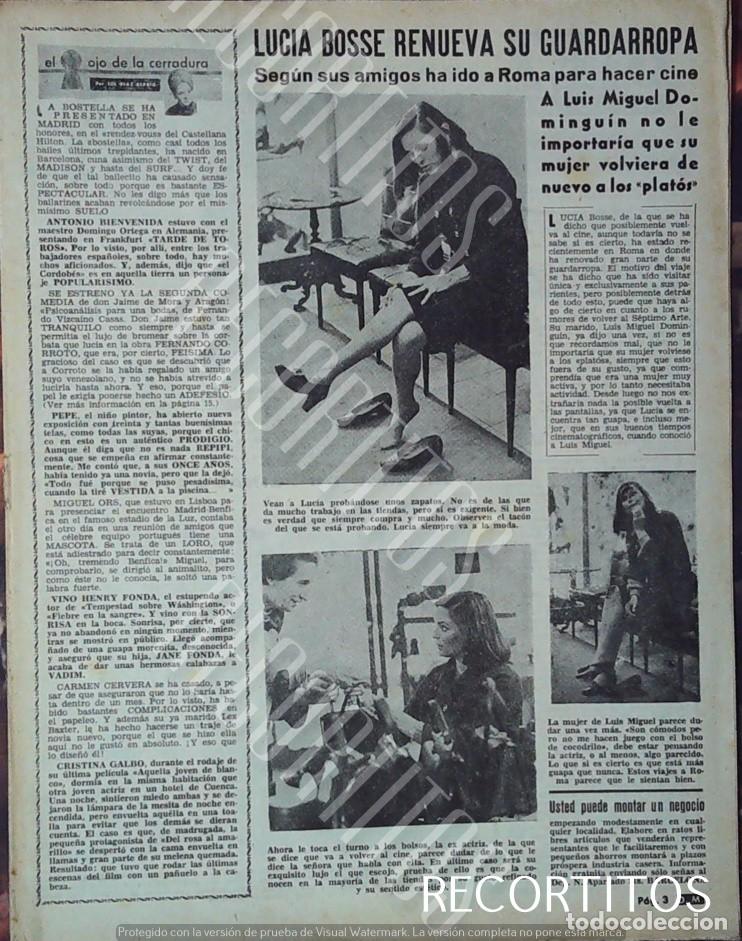 Coleccionismo de revistas y peri&oacute;dicos: lucia bose 1965 samdra milo vittorio de sica miss turista internacional