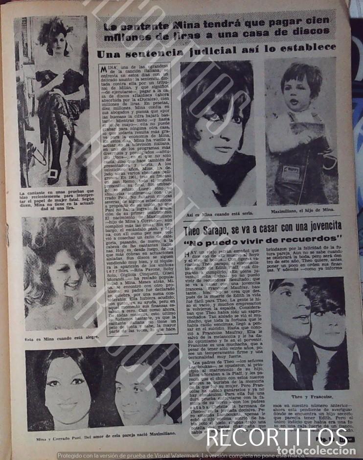 Coleccionismo de revistas y peri&oacute;dicos: mina theo sarapo maria scicolone