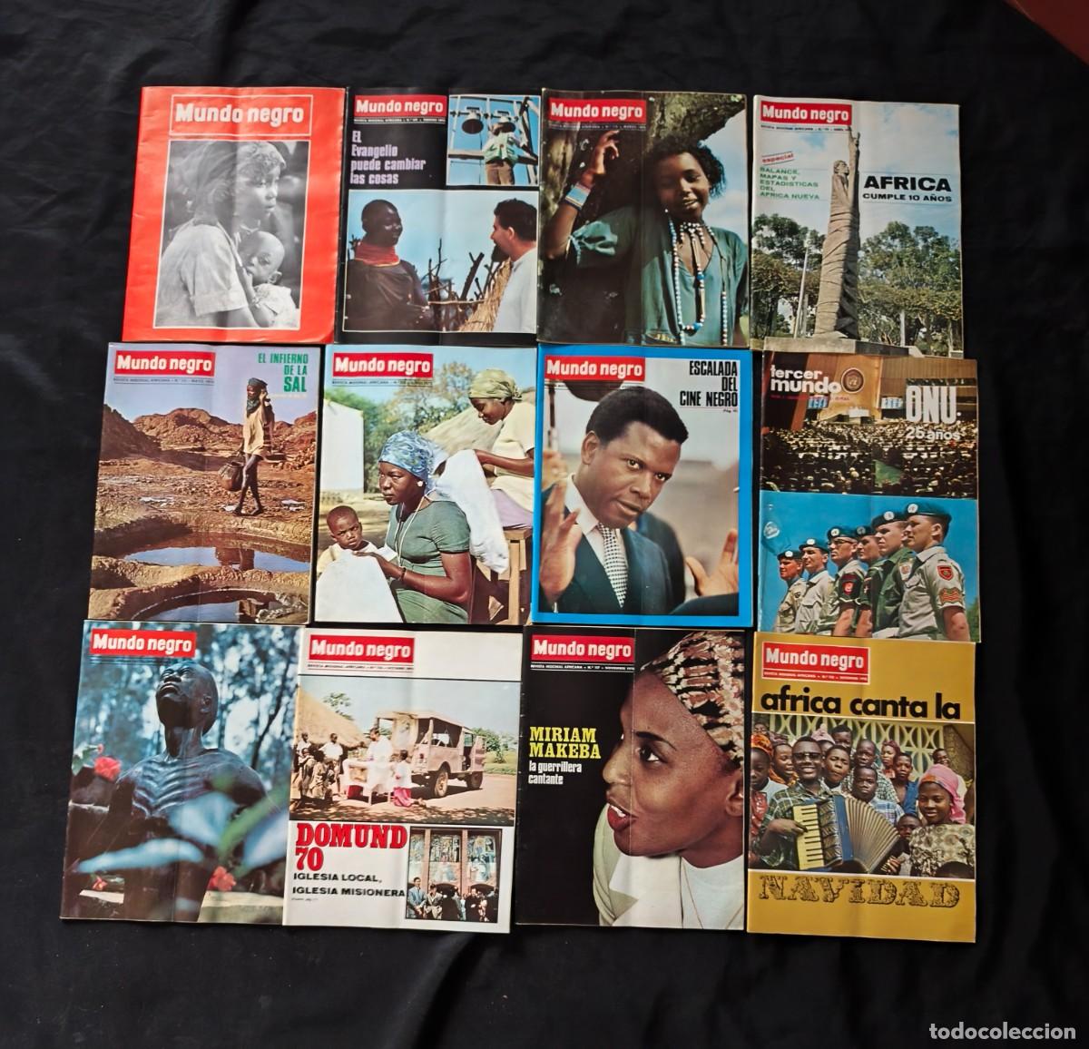Coleccionismo de revistas y peri&oacute;dicos: A&ntilde;o completo revista mundo negro de 1970
