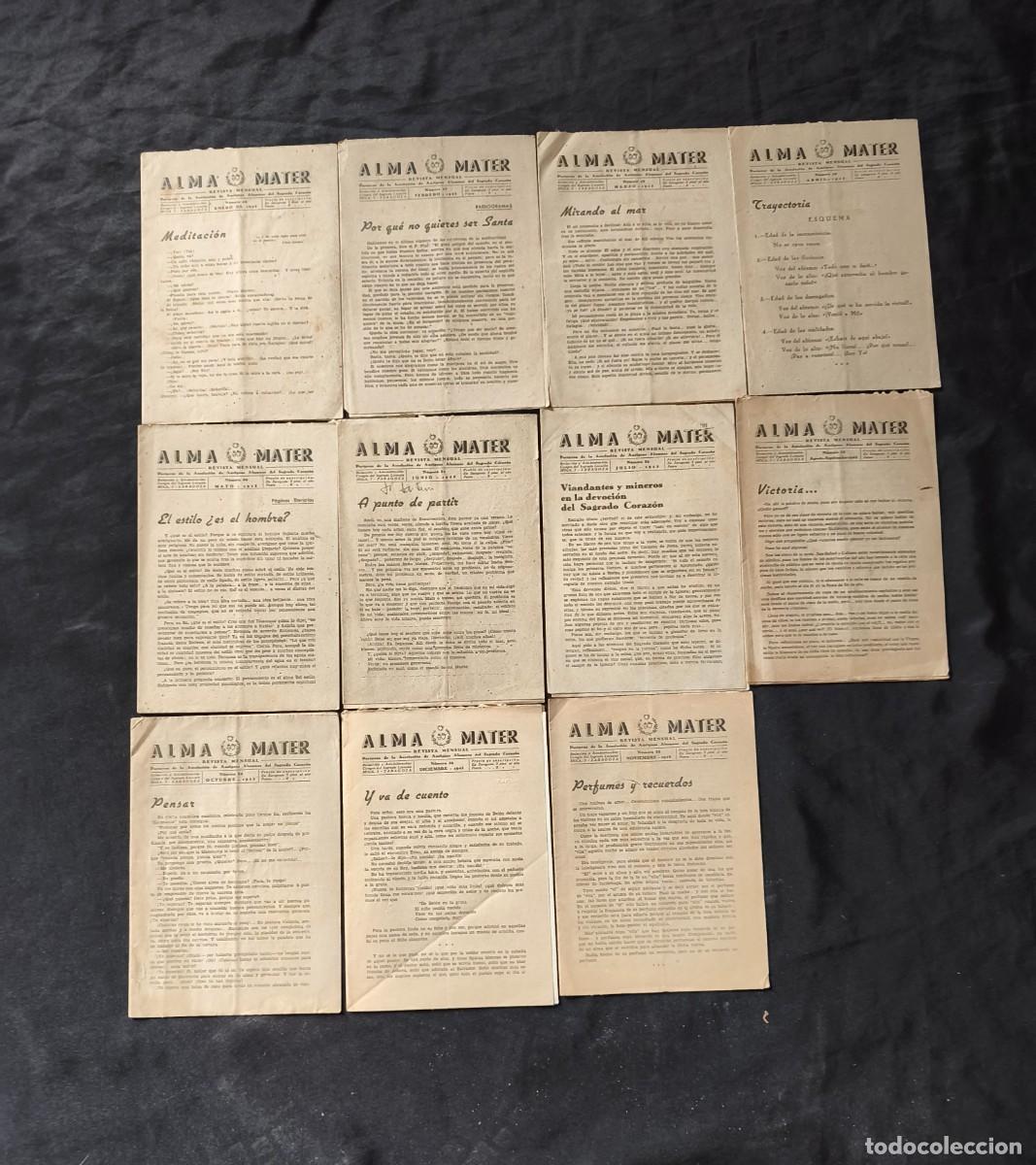 Coleccionismo de revistas y peri&oacute;dicos: A&ntilde;o completo revista Alma mater 1943