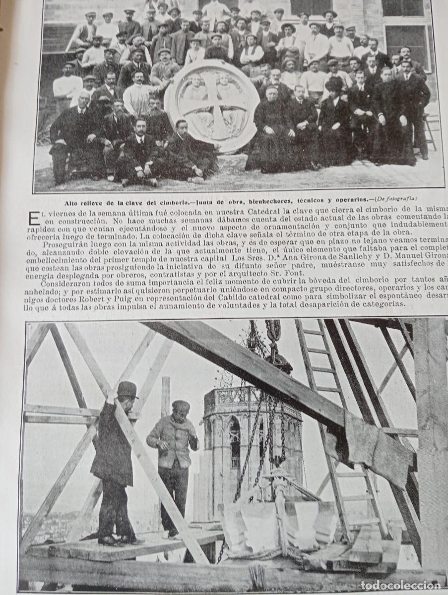Coleccionismo de revistas y peri&oacute;dicos: REVISTA A&Ntilde;O 1909 PINTOR ENRIC MONCERDA MARIANO AGULLO SAN ISIDRO EN MADRID CATEDRAL BARCELONA CIMBOR