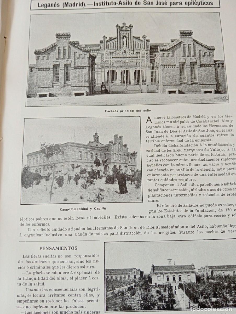 Coleccionismo de revistas y peri&oacute;dicos: REVISTA A&Ntilde;O 1909 BISBE MORGADES A RIPOLL ESTUDIANTES DE VIC BEATO JOSE ORIOL EPILEPTICOS EN LEGANES