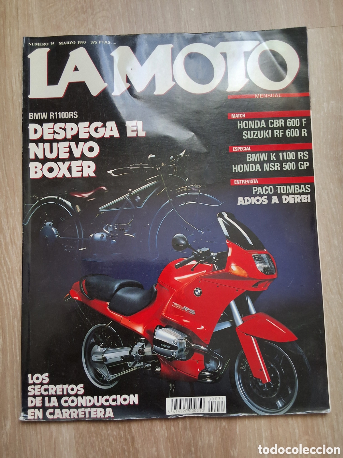 Coleccionismo de revistas y peri&oacute;dicos: La moto mensual revista n&uacute;mero 35 a&ntilde;o 1993/3 edita Luike motorpress