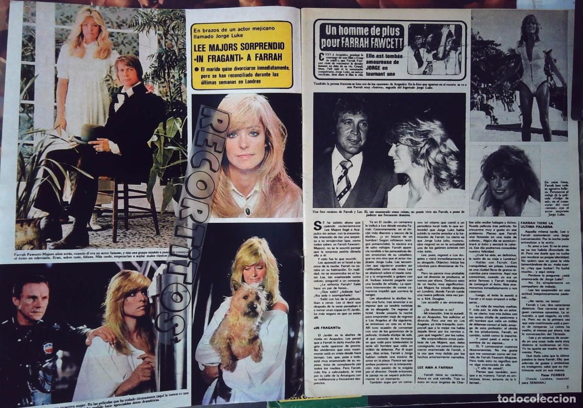 Coleccionismo de revistas y peri&oacute;dicos: Farrah fawcett los angeles de charlie lee majors
