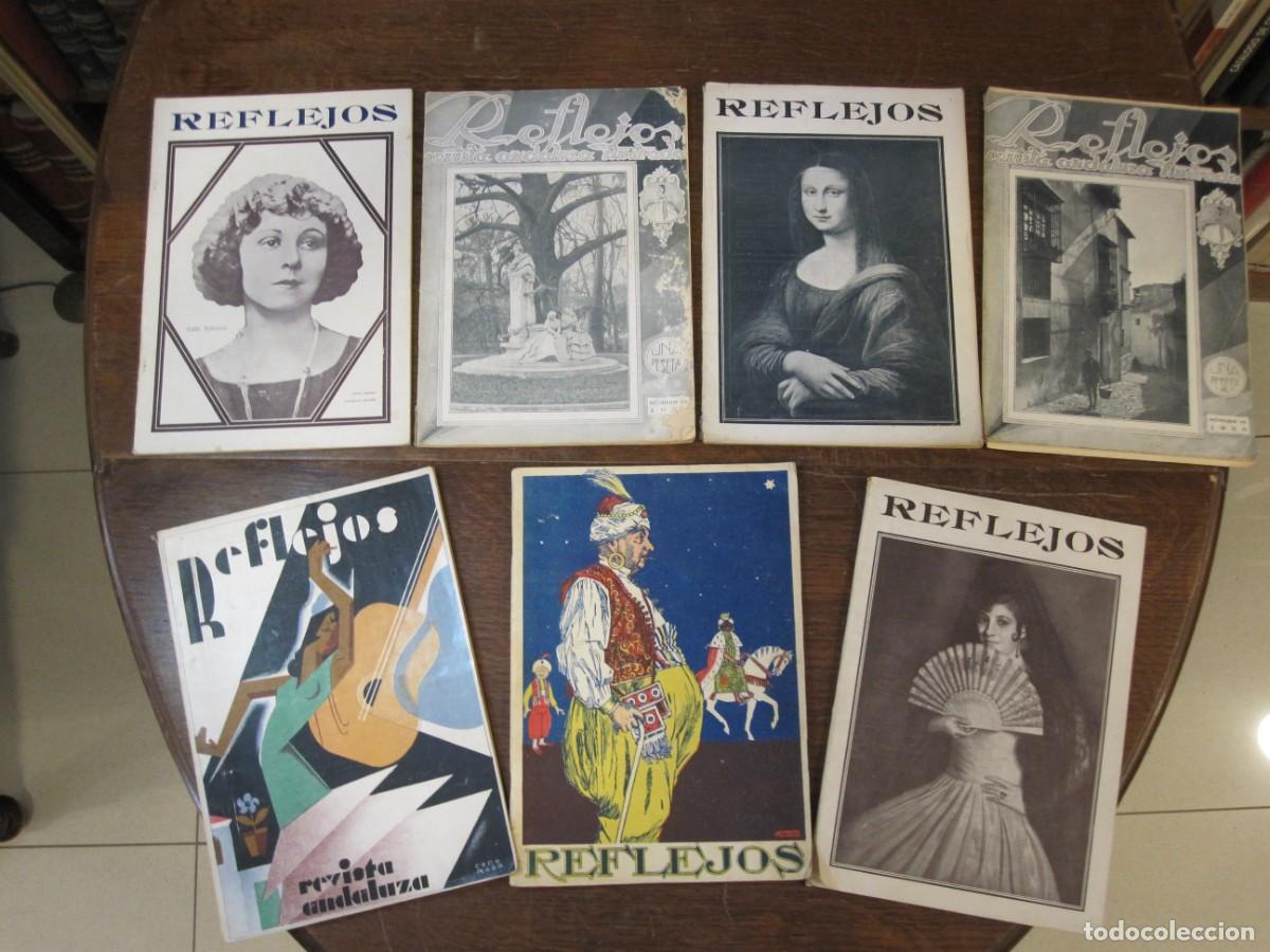 Coleccionismo de revistas y peri&oacute;dicos: GRANADA 7 NUMEROS DE LA REVISTA REFLEJOS. A&Ntilde;OS 1920. RARA E INTERESANTE PUBLICACION