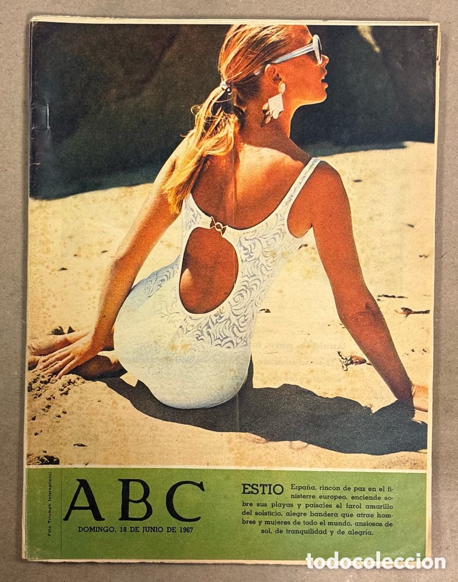 Coleccionismo de revistas y peri&oacute;dicos: ABC (18 JUNIO 1967) VERANO EN ESPA&Ntilde;A, AEROPUERTO ALICANTE, ESPA&Ntilde;A CAMPE&Oacute;N MUNDO PESCA AT&Uacute;N