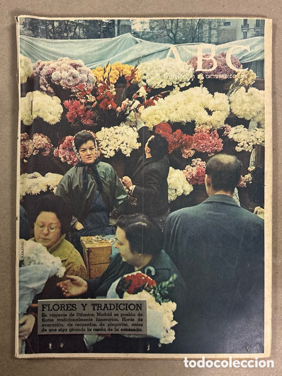 Coleccionismo de revistas y peri&oacute;dicos: ABC (30 OCTUBRE 1966) D&Iacute;A DE LOS DIFUNTOS, BETTE DAVIS, ATL&Eacute;TICO MADRID - SABADELL,&hellip;