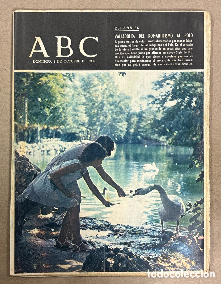 Coleccionismo de revistas y peri&oacute;dicos: ABC (9 OCTUBRE 1966) VALLADOLID: DEL ROMANTICISMO AL POLO, PEDRO AZOR&Iacute;N, VICENTE MEDINA, FOLLEDO