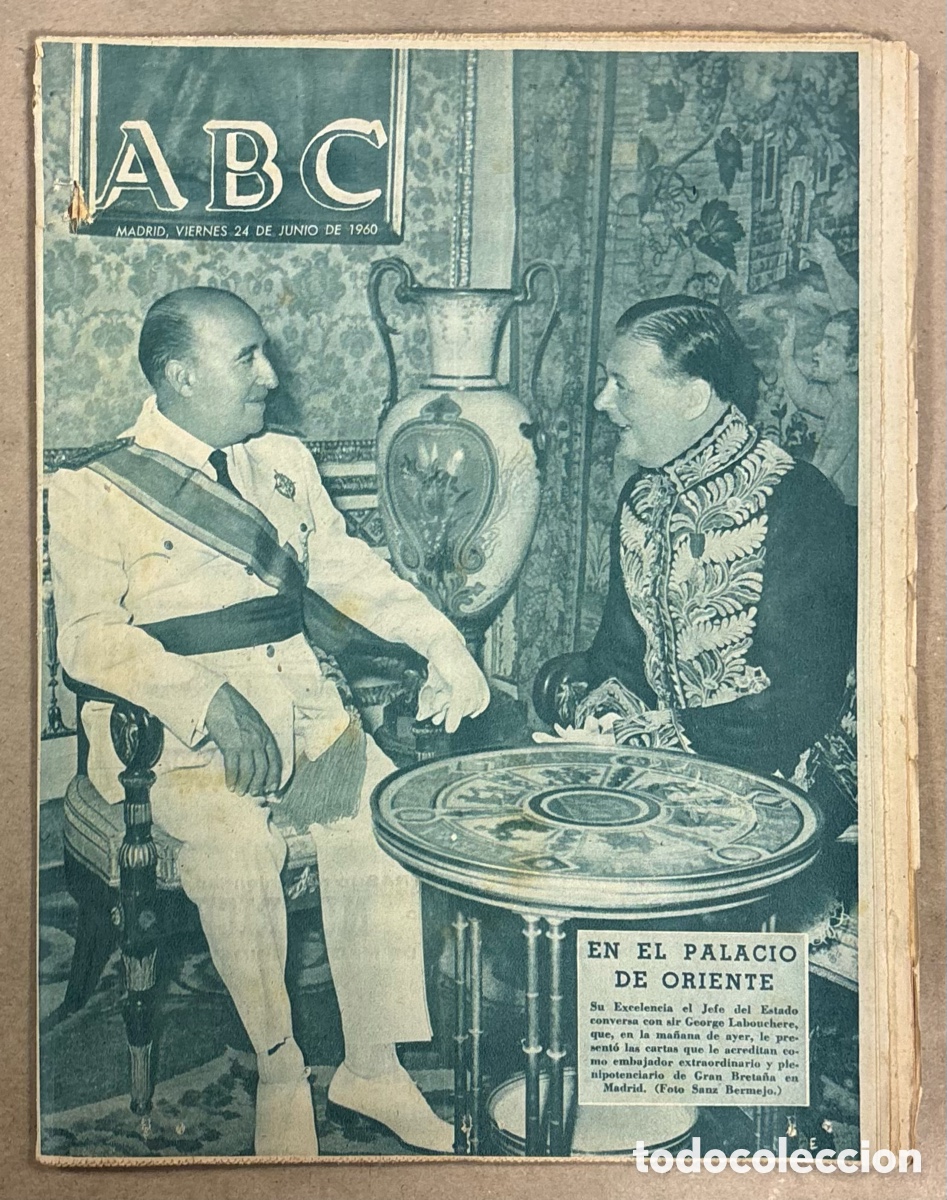 Coleccionismo de revistas y peri&oacute;dicos: ABC (24 JUNIO 1960) GEORGE LABOUCHERE EN EL PALACIO DE ORIENTE, PARADOR NACIONAL LA ARRUZAFA, JERRY