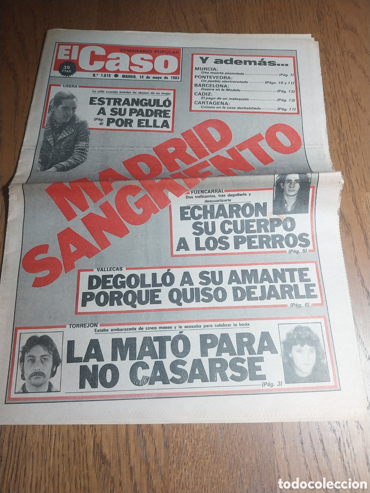 Coleccionismo de revistas y peri&oacute;dicos: EL CASO 1983 MADRID SANGRIENTO USERA FUENCARRAL VALLECAS TORREJON