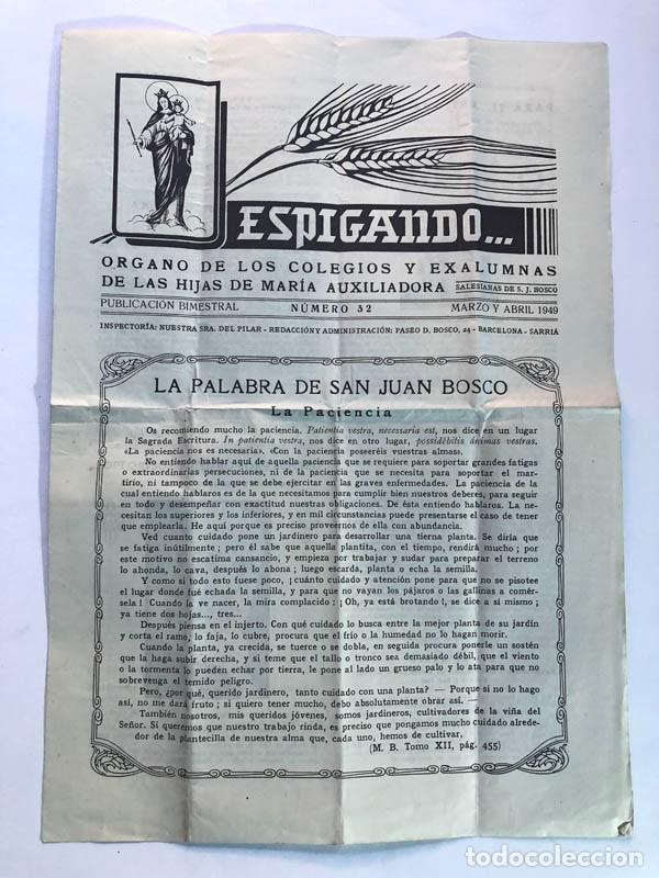 Coleccionismo de revistas y peri&oacute;dicos: ESPIGANDO... / COLEGIOS Y ESALUMNAS DE LAS HIJAS DE MAR&Iacute;A AUXILIADORA / A&Ntilde;O 1949