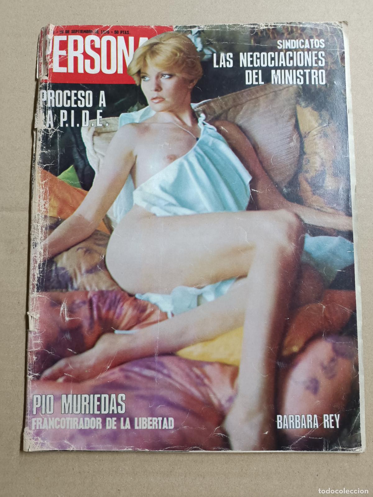 Coleccionismo de revistas y peri&oacute;dicos: PERSONAS 151. BARBARA REY P&Oacute;STER Y AMPLIO REPORTAJE. PIO MURIEDAS. GERALDINE JUNE. 1976