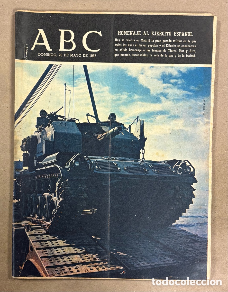 Coleccionismo de revistas y peri&oacute;dicos: ABC (28 MAYO 1967) HOMENAJE AL EJ&Eacute;RCITO ESPA&Ntilde;OL, CASA M&Aacute;LAGA SALVADOR RUEDA DEMOLIDA, CELTIC GLASGOW