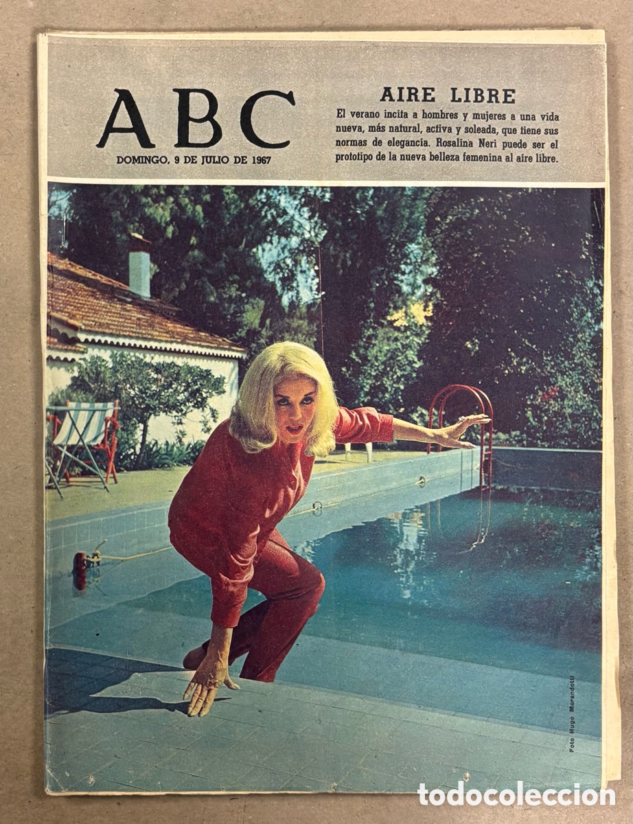 Coleccionismo de revistas y peri&oacute;dicos: ABC (9 JULIO 1967) ROSALINA NERI, MARIO DE OLIVEIRA,NUEVA PLAZA TOROS BADAJOZ, EL CHISTU,&hellip;
