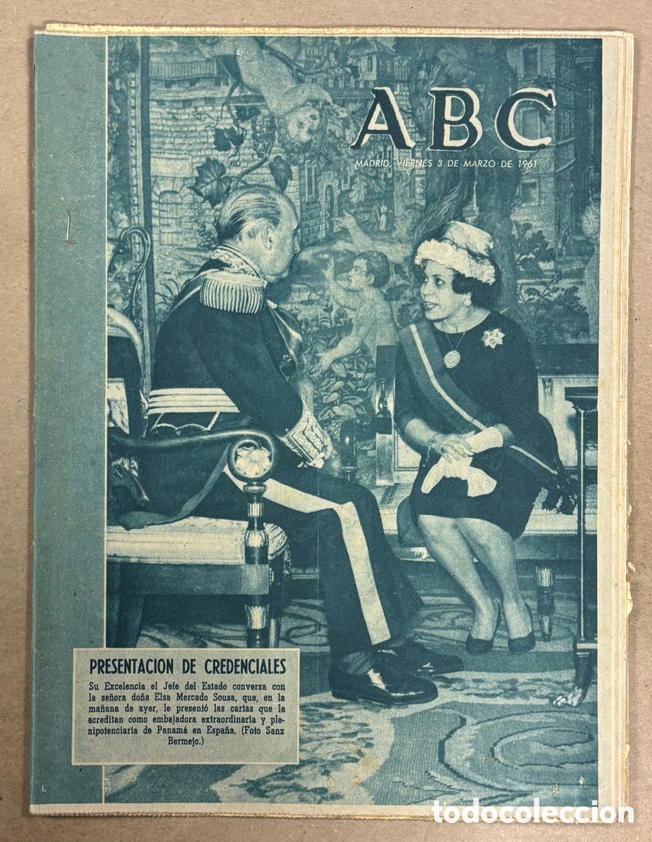Coleccionismo de revistas y peri&oacute;dicos: ABC (2 MARZO 1961) BERMEO: LEONOR ZARANDONA SALAZAR &Uacute;NICA HEREDERA, MARUJITA DIAZ,&hellip;