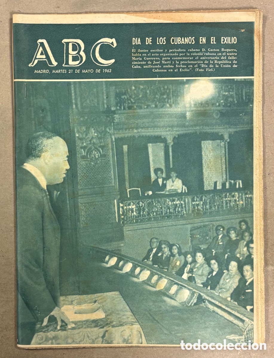 Coleccionismo de revistas y peri&oacute;dicos: ABC (21 MAYO 1963) D&Iacute;A DE LOS CUBANOS EN EL EXILIO, CONCURSO MISS ESPA&Ntilde;A, ALCUDIA,&hellip;