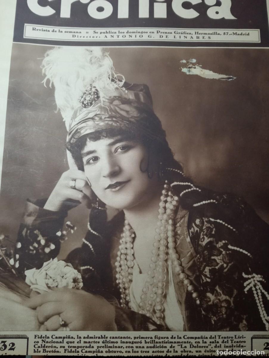 Coleccionismo de revistas y peri&oacute;dicos: REVISTA A&Ntilde;O 1932 FIDELA CAMPI&Ntilde;A BARRIOS POBRES MADRID PEREJILLERA VISTILLAS BAILARINA LIANA GRACIAN