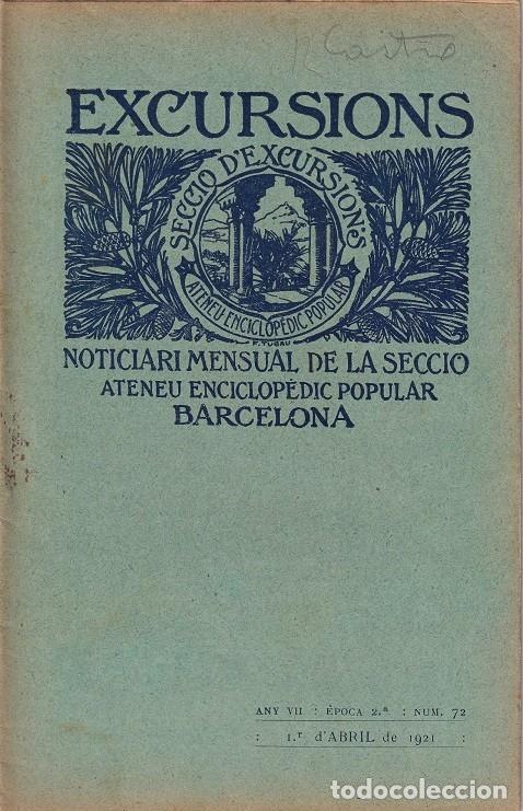 Collection Magazines and Newspapers: Excursions - Noticiari mensual 72 Any 1921 Ateneu Barc.. - Segon Congr&eacute;s de Turisme de Catalunya ...