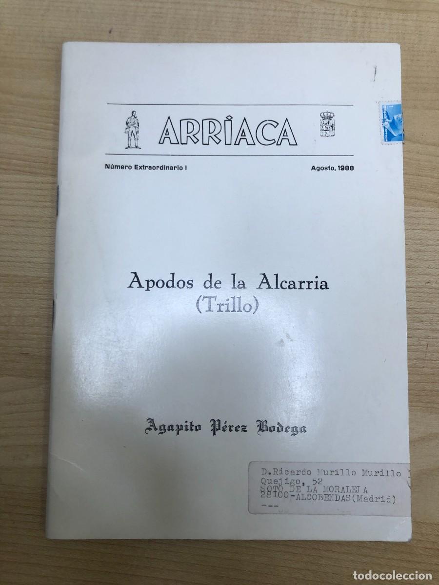 Coleccionismo de revistas y peri&oacute;dicos: Apodos de la Alcarria Trillo Agapito P&eacute;rez Bodega Arriaca 1988 Etnograf&iacute;a Guadalajara
