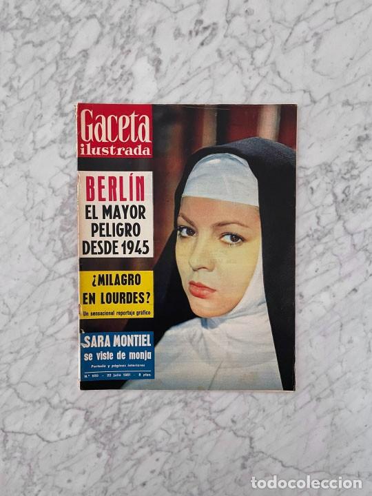 Coleccionismo de revistas y peri&oacute;dicos: GACETA ILUSTRADA - 1961 - DESFILE XXV ANIVERSARIO DEL ALZAMIENTO NACIONAL, SARA MONTIEL, ANOUK AIMEE