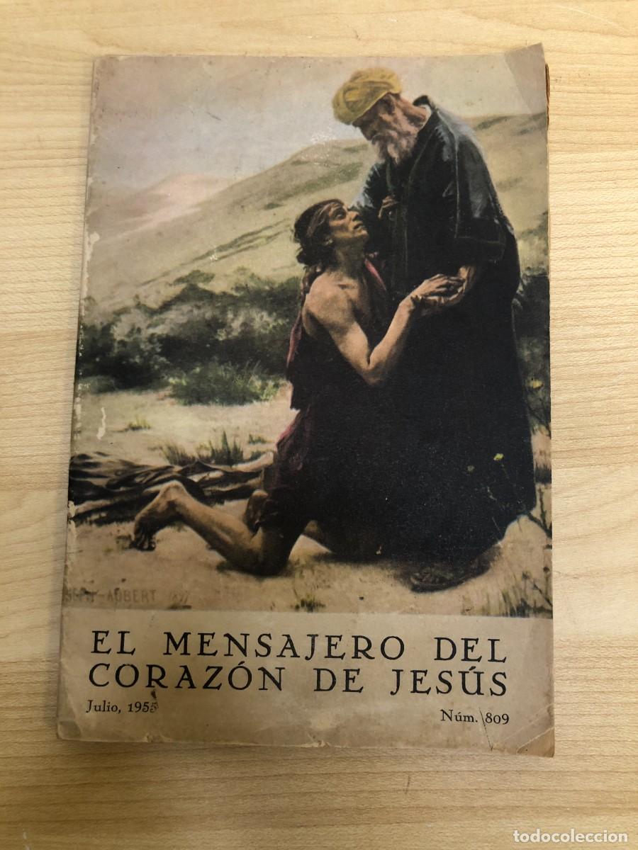 Coleccionismo de revistas y peri&oacute;dicos: El Mensajero del Corazon de Jesus Julio 1955 Numero 809 Revista religiosa antigua