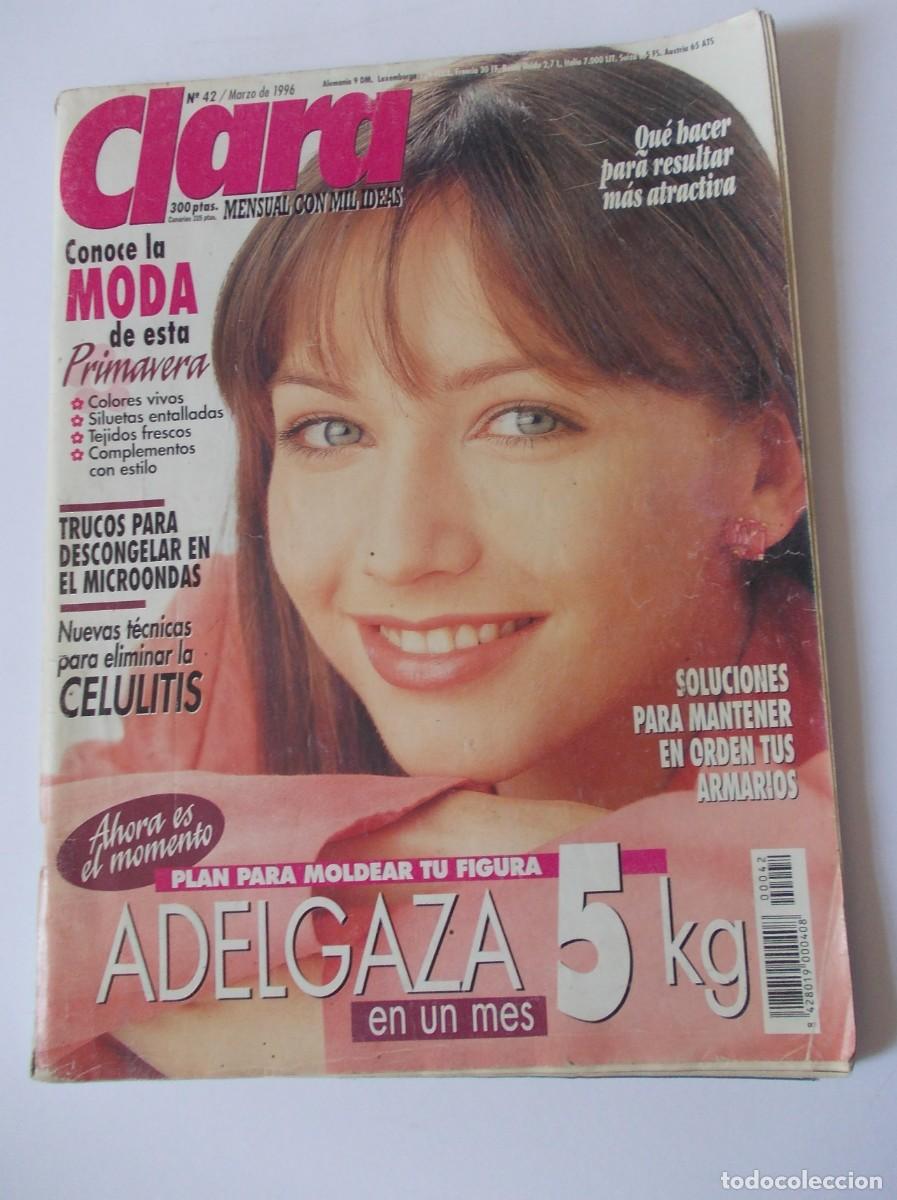 Collezionismo di Riviste e Giornali: Revista Clara numero 42 Marzo de 1996 Editorial Hymsa prensa femenina primavera moda cocina